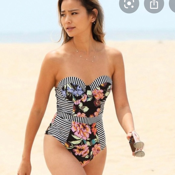 Modcloth Other - ModCloth tide my best swimsuit noir mix one piece